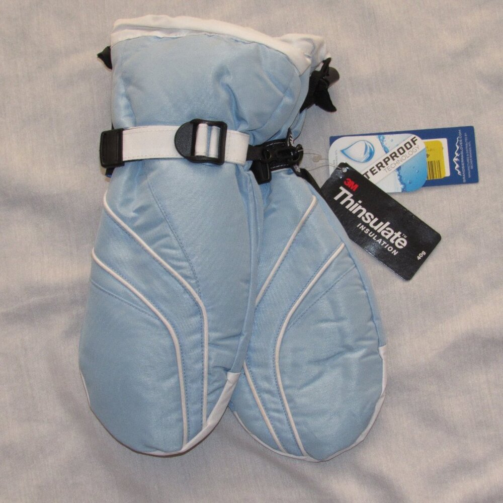 NWT Grand Sierra Mittens Waterproof 3M Insulate Winter Gloves Fleece Lined sz M